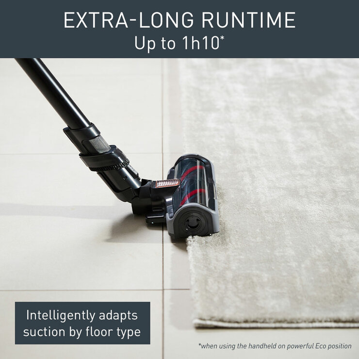 Lifestyle image of Tefal X-Force FlexCordless Stick Vacuum Cleaner with run time up to 70 minutes