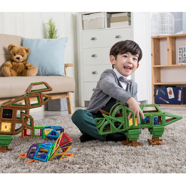 Magformers Construction Walking Dinosaur 81 Piece Set (3