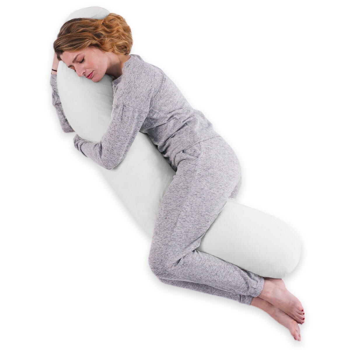 Kally Sleep Orthopaedic Full Body Support Pillow, Pure White