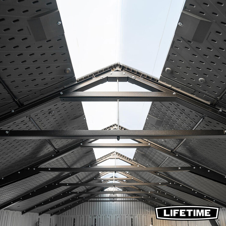 Lifetime 8ft x 20ft (2.4 x 6.1m) Storage Shed - Model 60470