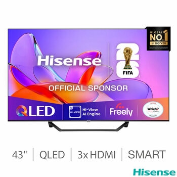 Hisense 43A7QTUK 43 Inch QLED HD Smart TV
