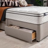 Silentnight 1200 Pocket Memory Cushion Top Mattress & Sandstone Divan in 4 Sizes