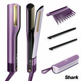 Image of Shark SilkiPro Hair Straightener & Dryer in Plum Satin Image of Shark SilkiPro Hair Straightener & Dryer in Plum Satin