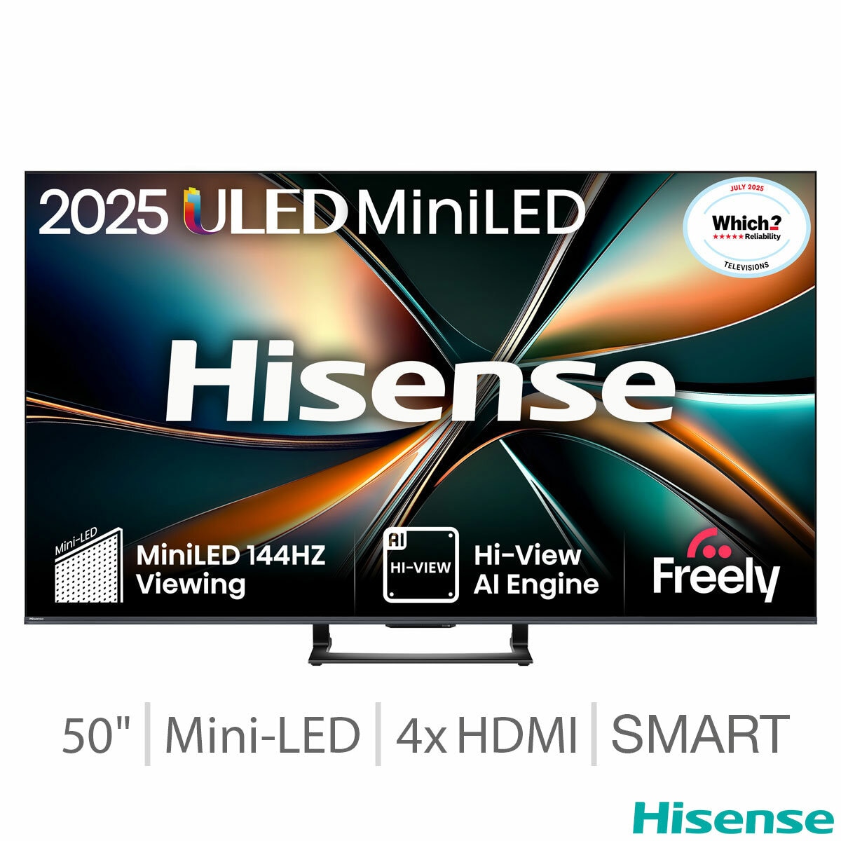 Hisense 50U7QTUK 50 Inch Mini LED HD Smart TV Hisense 50U7QTUK 50 Inch Mini LED HD Smart TV