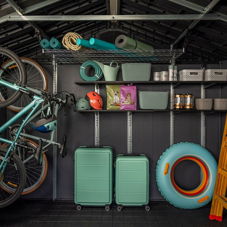 Keter Rosewood Summit 10ft x 8ft (3.05 x 2.43m) Storage Shed