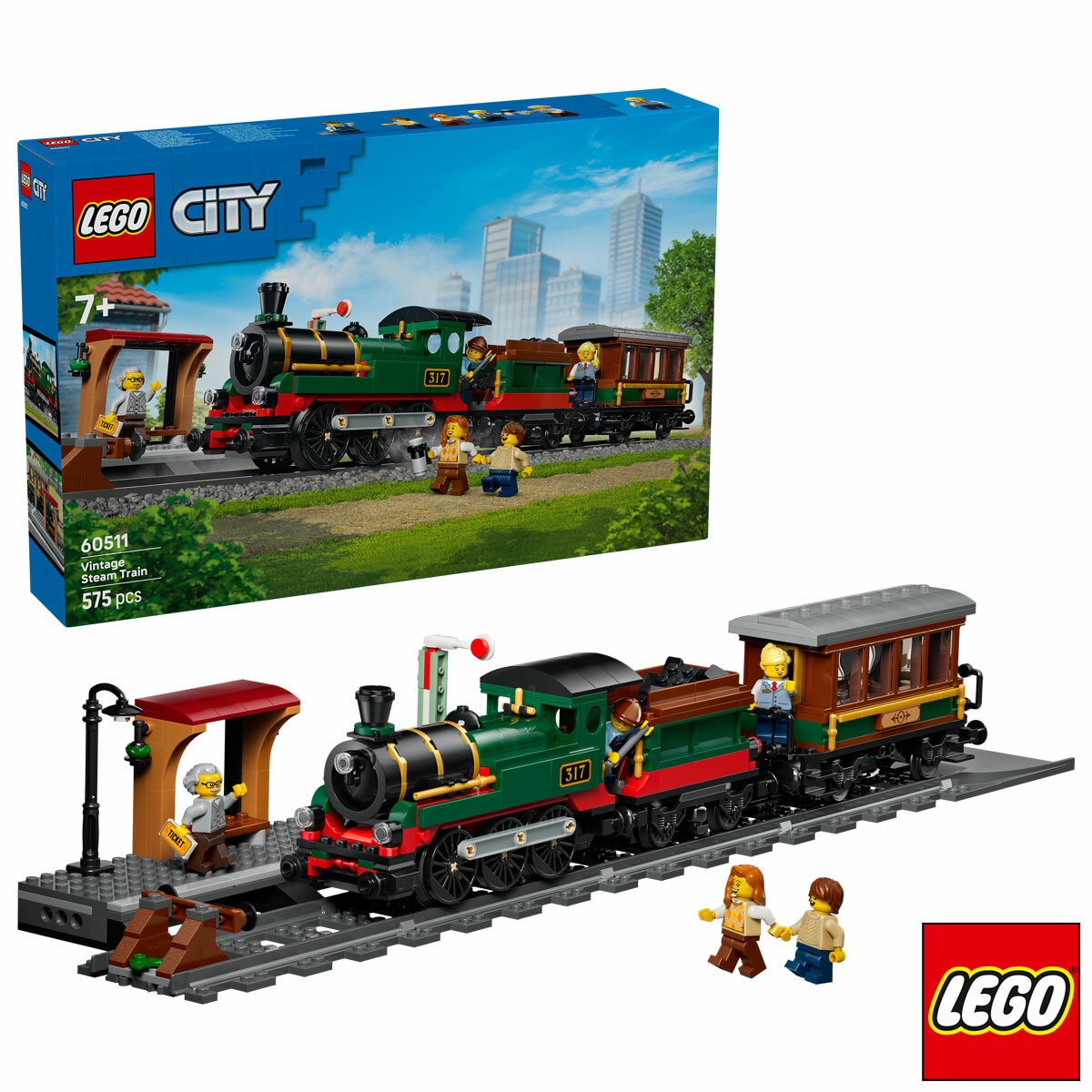 LEGO City Vintage Steam Train - Model 60511 (7+ Years) LEGO City Vintage Steam Train - Model 60511 (7+ Years)