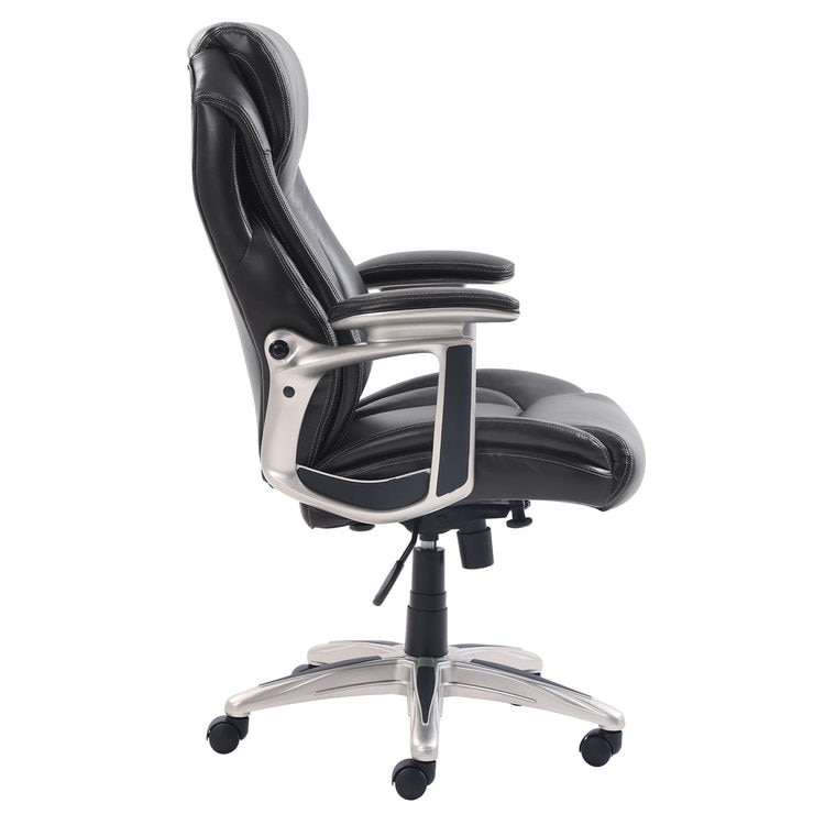 True Innovations Black Leather Executive Office Chair | Costco UK