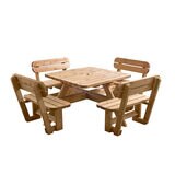 Anchor Fast 8 Seater Pine Wood Picnic Table