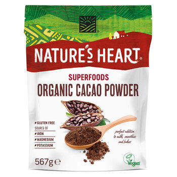 Nature's Heart Organic Cacao Powder, 567g