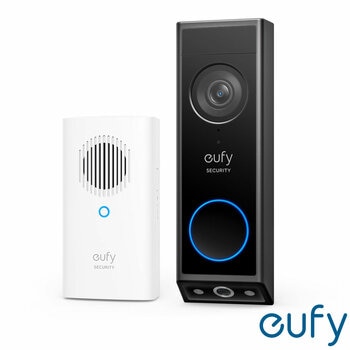 eufy E340 2K Dual Cameras Smart Video Doorbell with Chime - No Monthly Fees