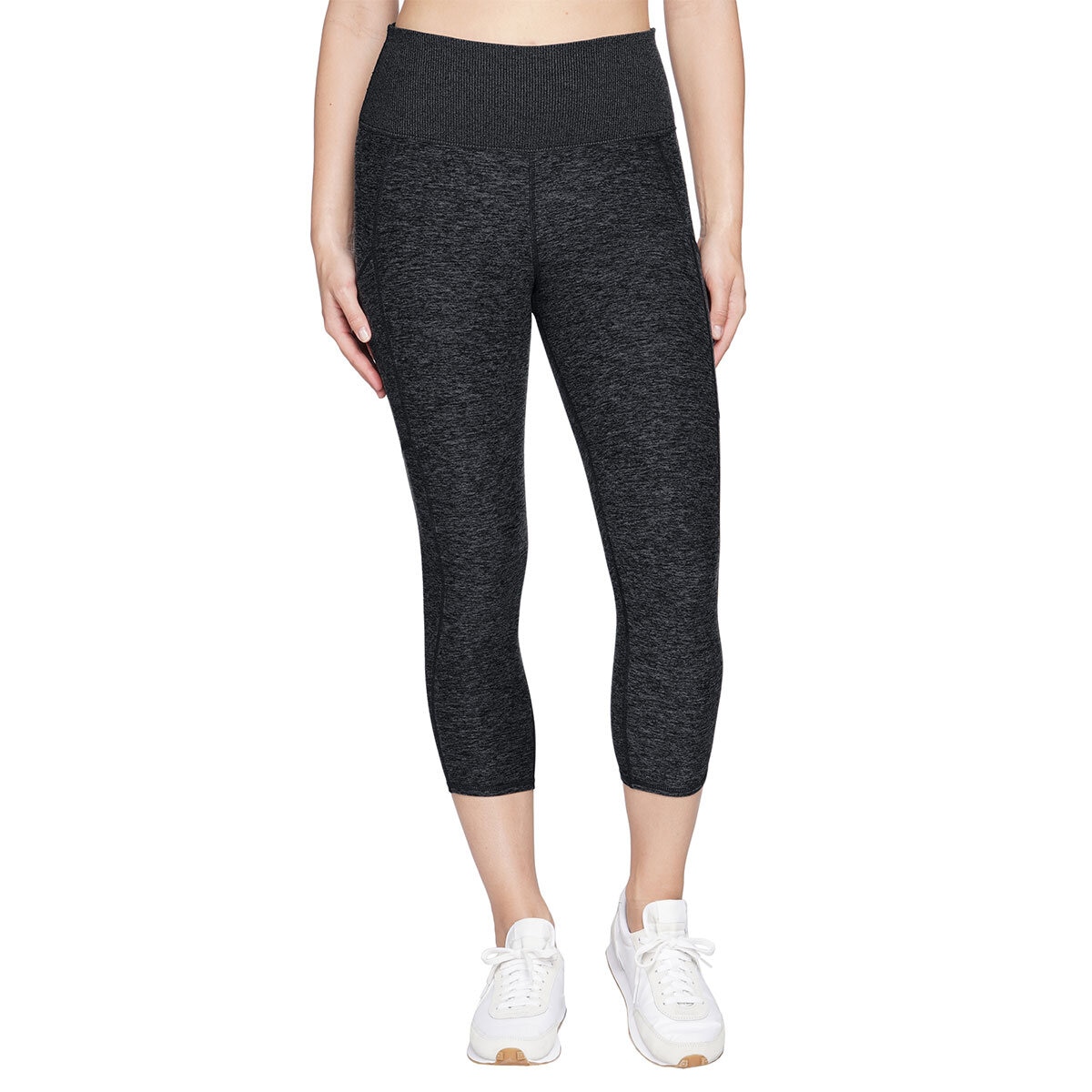 Kirkland Signature Ladies Brushed Capri Legging in Shadow