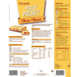 Back label for Box of Piz'wich Three Cheese Pizza Pockets