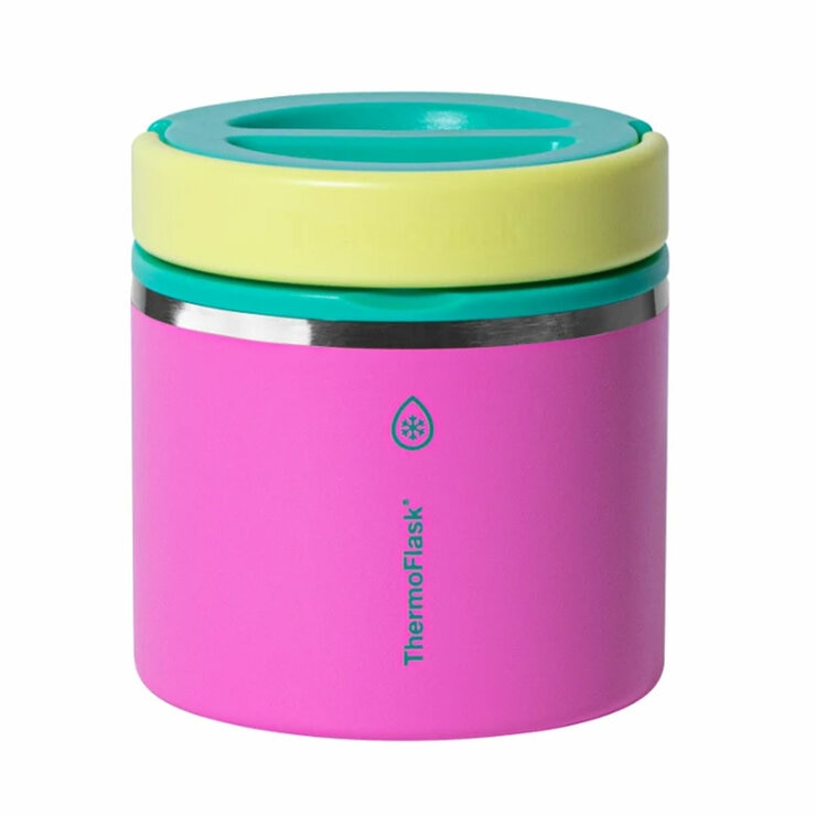 ThermoFlask Food Jars 591ml, 2 Pack in Electric Sunset & Tropical Glow