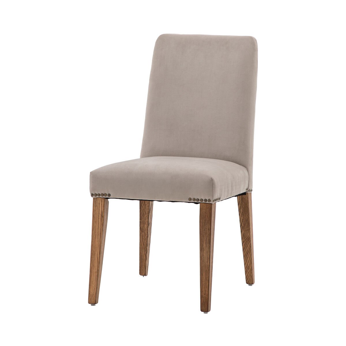 Gallery Highgrove Grey Velvet Dining Chair, 2 Pack