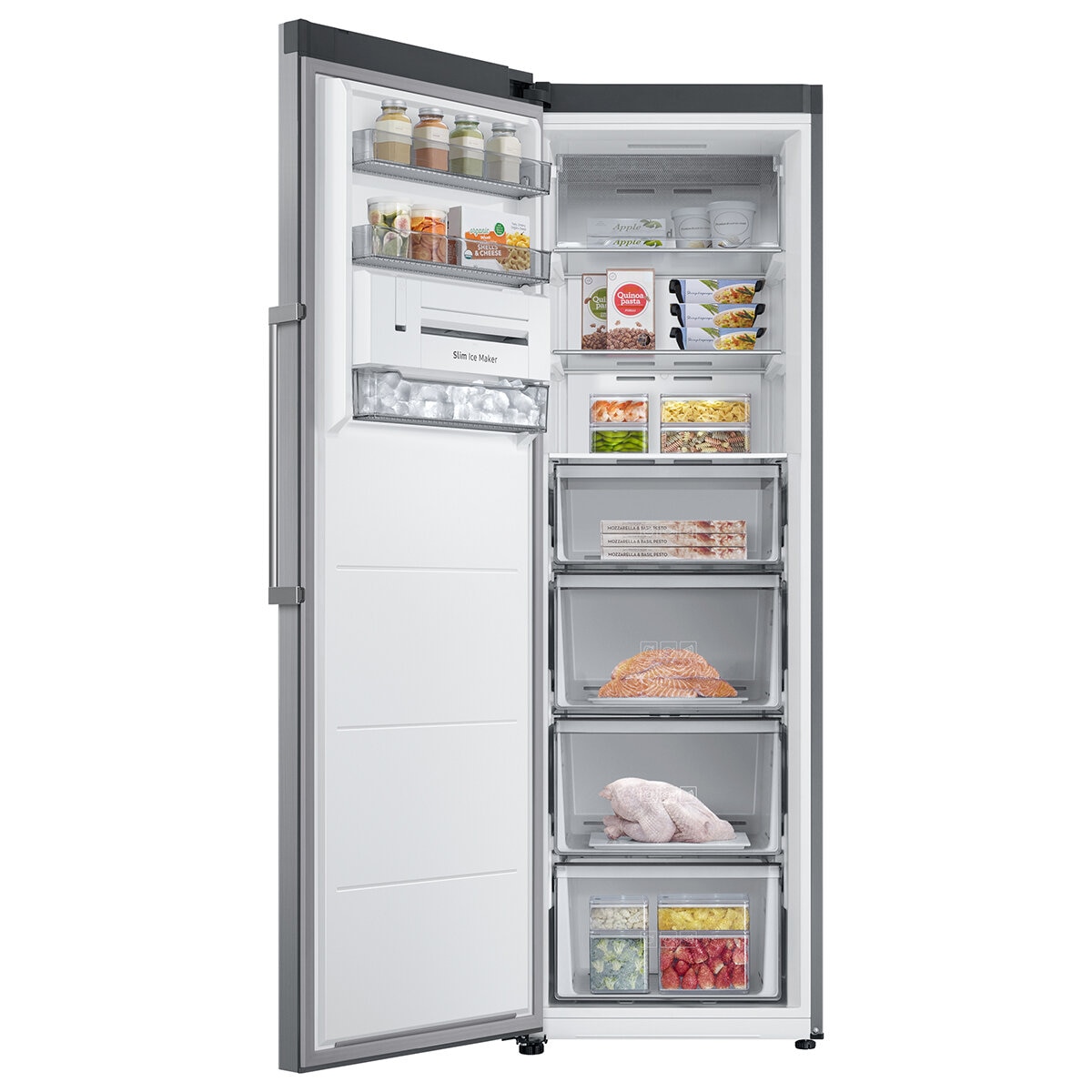 Samsung SpaceMax RZ32C7BDES9/EU 323L Smart Tall Freezer, E Rated in Refined Inox