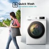Hisense WFQA1214EVJM, 12kg 1400rpm Washing Machine , A Rated in White