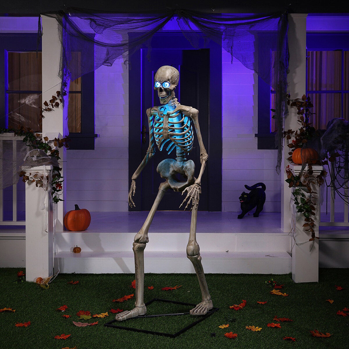 Halloween 6ft (11.8m) Animated Skeleton With LED Eyes