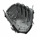 Studio image of the Wilson A360 12inch Senior Gloves from the front