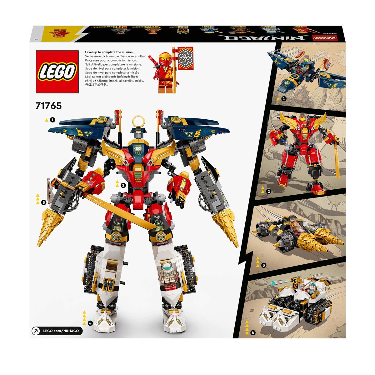Buy LEGO Ninjago Ninja Ultra Combo Mech Back of Box Image at Costco.co.uk
