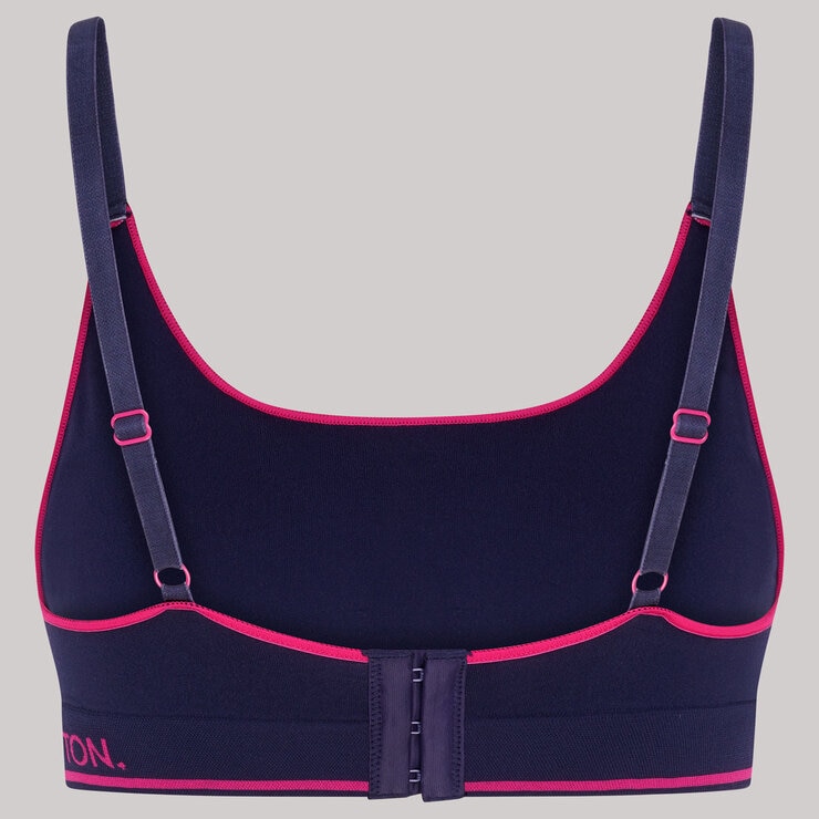 United Colors of Benetton Seamless Bra 2 Pack in Navy & Pink