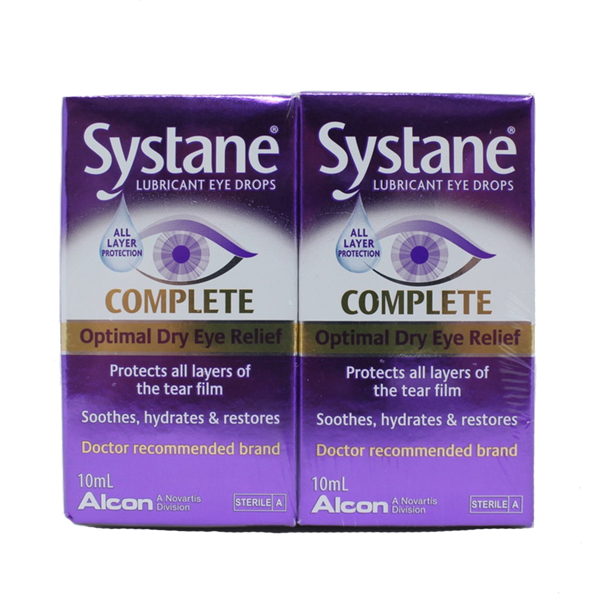 Systane Complete Lubricant Eye Drops, 2 x 10ml