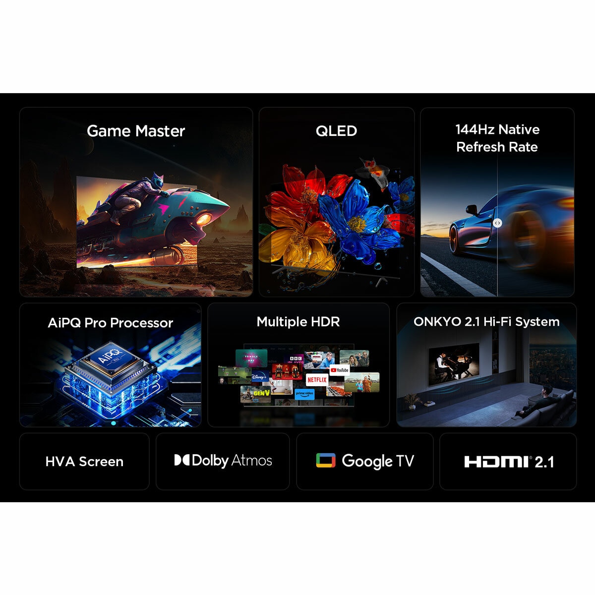 Buy TCL 85P8K-UK 85 Inch QLED Smart TV at Costco.co.uk