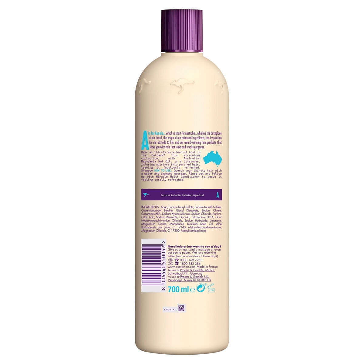 Aussie Miracle Moist Shampoo 700ml and Conditioner 490ml