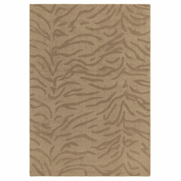Asiatic Tigra Rug in Mocha Colour with a tiger print pattern Asiatic Tigra Rug in Mocha Colour with a tiger print pattern