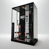 Insignia All in One Steam Shower & Infrared Sauna with Aromatherapy in Black - 1450 x 900mm