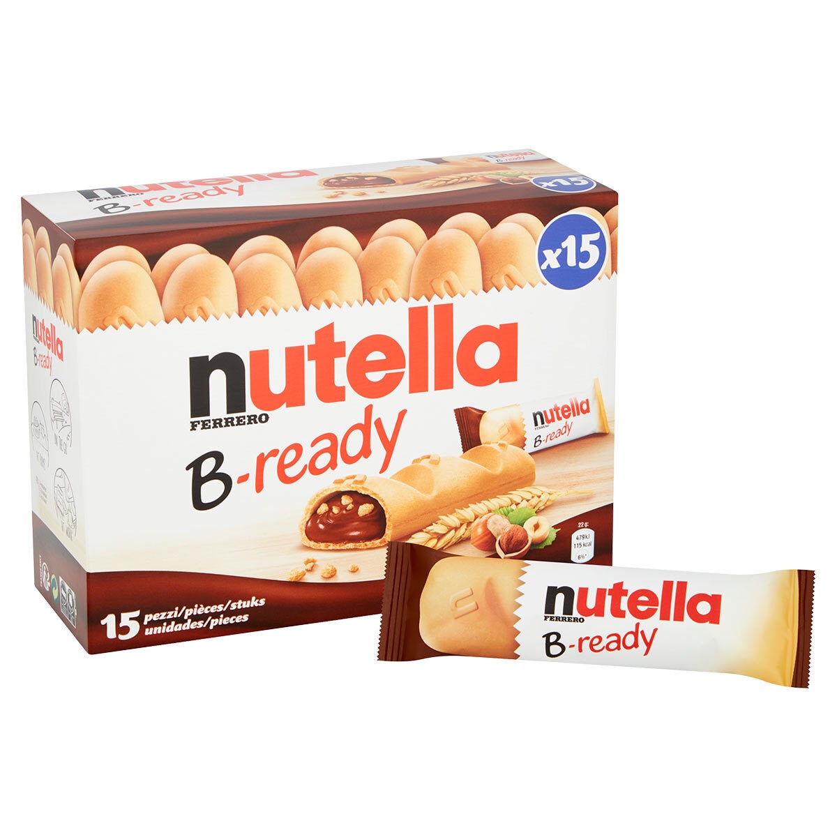 Nutella B-Ready, 15 x 22g