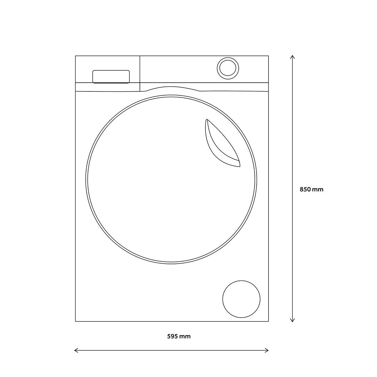 Haier HW100B14979, 10kg, 1400rpm Washing Machine A Rated in White