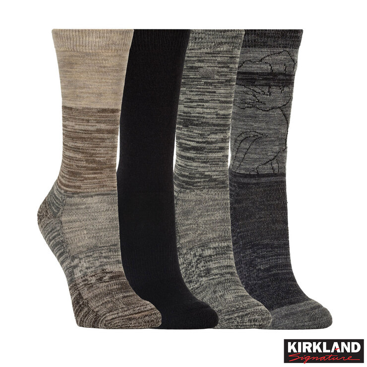 Kirkland Signature Ladies Merino Wool Blend Sock, 4 Pack