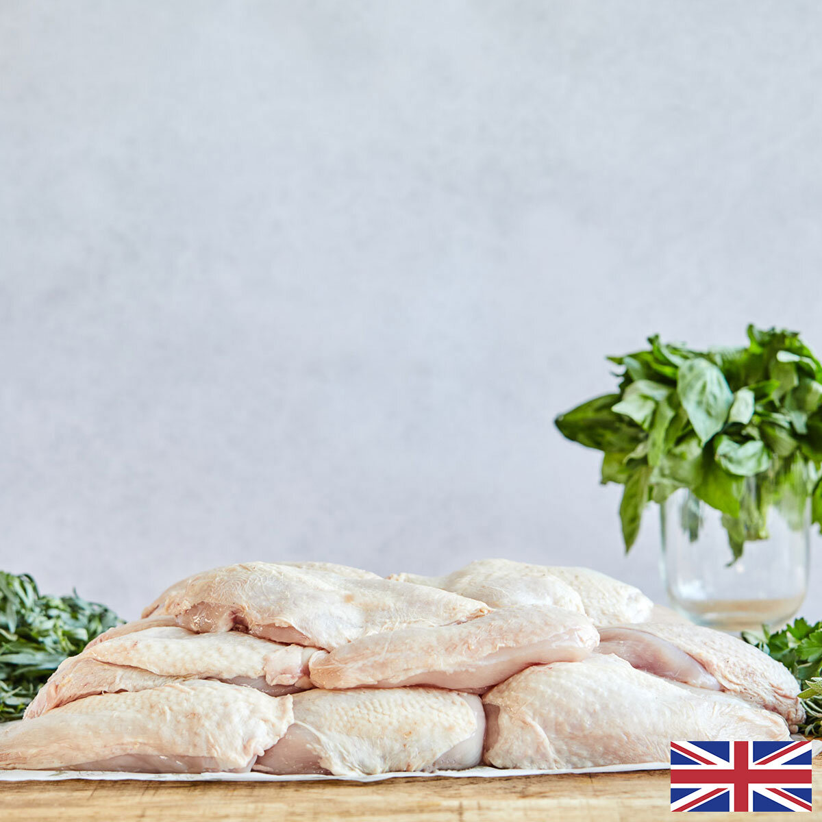 Herb Fed Free Range Skin On Chicken Breasts, 8kg (Serves 32-40 People)