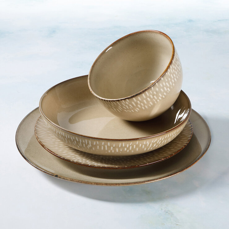 Laurie Gates Catalina Dinnerware Set, 16 Piece in 2 Colours Laurie Gates Catalina Dinnerware Set, 16 Piece in 2 Colours