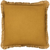 Furn Bertie Velvet Feather Fill Cushion 2 Pack in Saffron, 45 x 45 cm