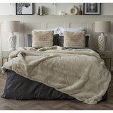 Belledorm Alaska Faux Fur Throw in Taupe, 150 x 200 cm