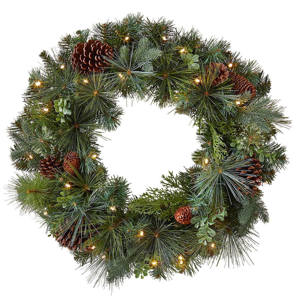 Buy 24" Greenery Wreath Close-up2 Image at Costco.co.uk
