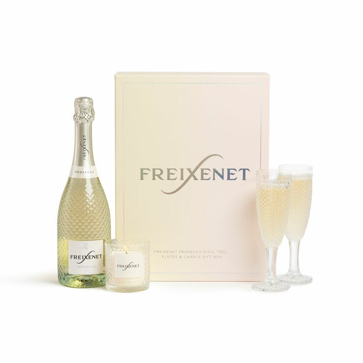 Freixenet Prosecco 75cl, 2 Glasses & Candle Gift Box Freixenet Prosecco 75cl, 2 Glasses & Candle Gift Box