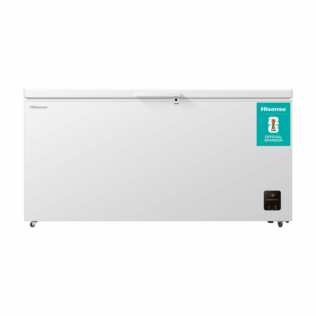 Hisense FC650D4AWLYE, 500L High Capacity Chest Freezer, E Rated in White Hisense FC650D4AWLYE, 500L High Capacity Chest Freezer, E Rated in White