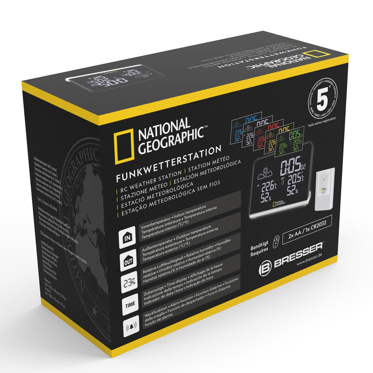 National geographic weather station in multiple colours in packaging