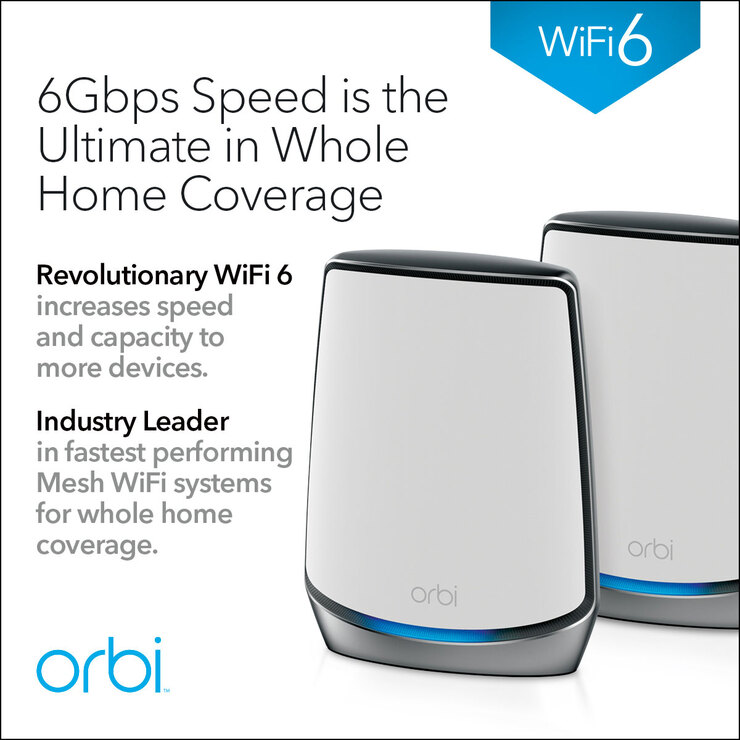 Netgear Orbi RBK852 Whole Home Wifi 6 System | Costco UK