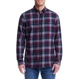 Weatherproof Vintage Men's Long Sleeve Flannel Shirt in Rhubarb