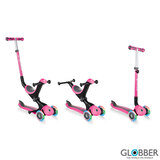 Globber Go Up Deluxe Lights in Deep Pink (15+ Months)