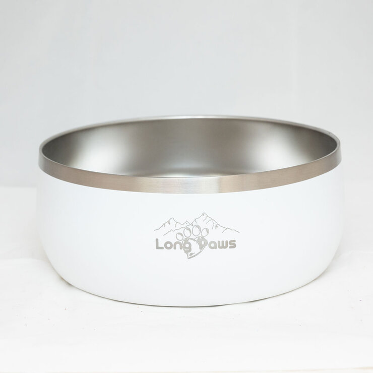 White Dog Bowl White Dog Bowl