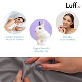 Luff 100% 700 Thread Count Organic Bamboo Pillowcases 2 Pack Dark Grey