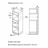 Bosch Series 4 CMA583MB0B, Built In Microwave Oven, in Black Bosch Series 4 CMA583MB0B, Built In Microwave Oven, in Black