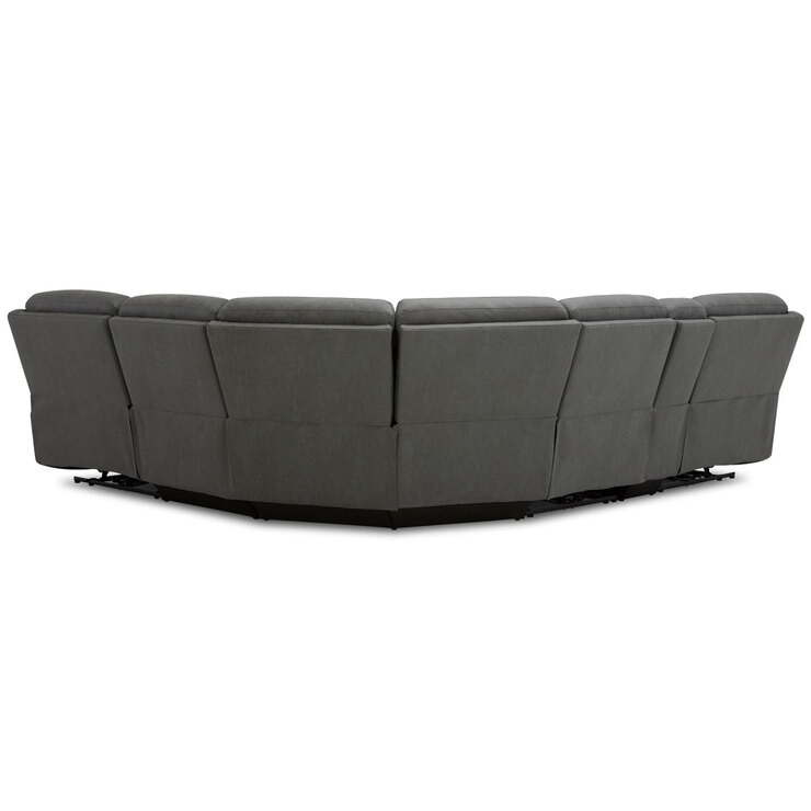 Gilman Creek Paisley Fabric Power Reclining Sectional Sofa with Power