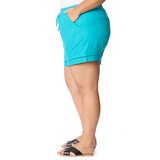 Briggs Ladies Linen Short in Blue