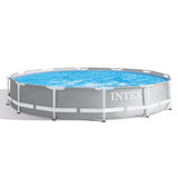 Intex 12ft (3.7m) Round Prism Frame Pool with Filter Pump