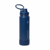 ThermoFlask Stainless Steel Water Bottle 710ml, 2 Pack in Deep Sea & Steel Wave ThermoFlask Stainless Steel Water Bottle 710ml, 2 Pack in Deep Sea & Steel Wave